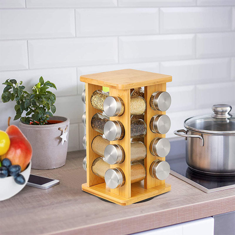 Bamboo Rotating Rack