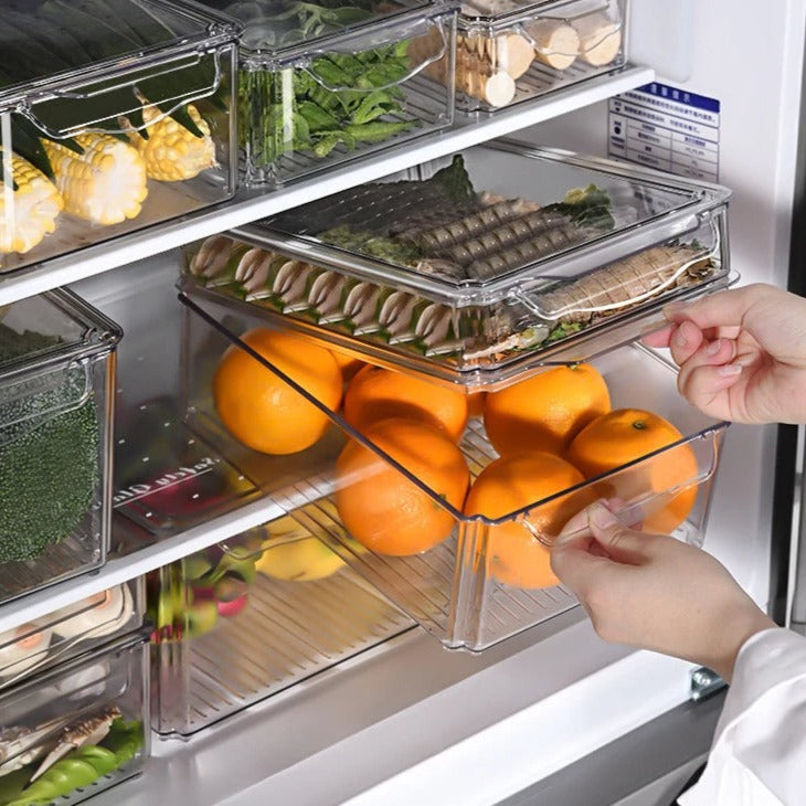 Refrigerator Organizer with Lid