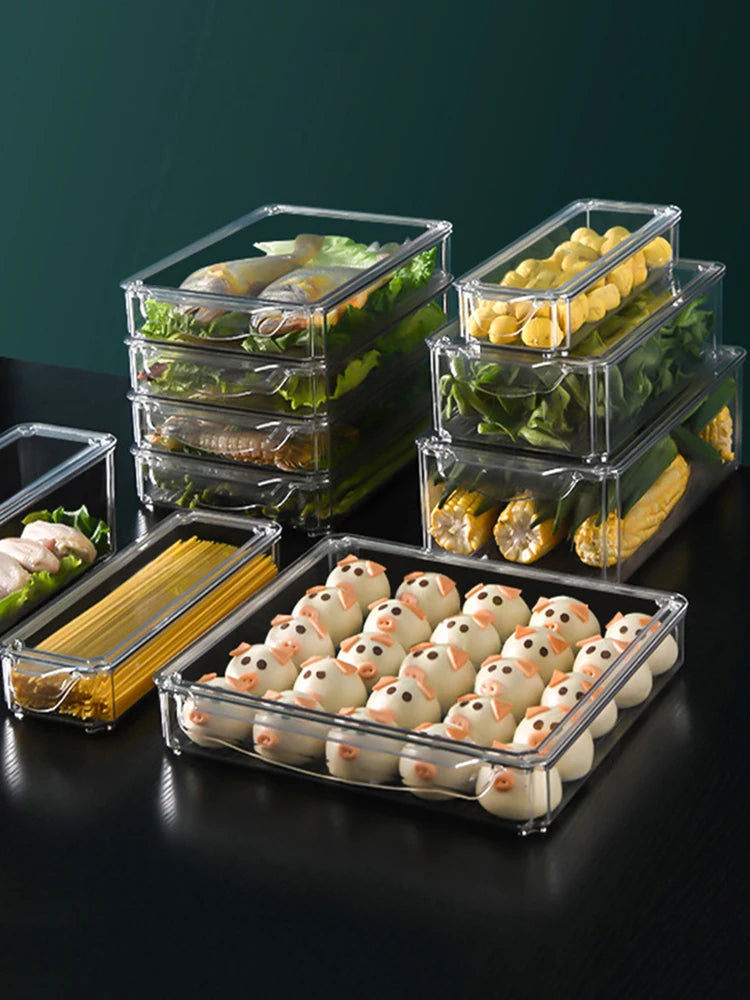 Refrigerator Organizer with Lid