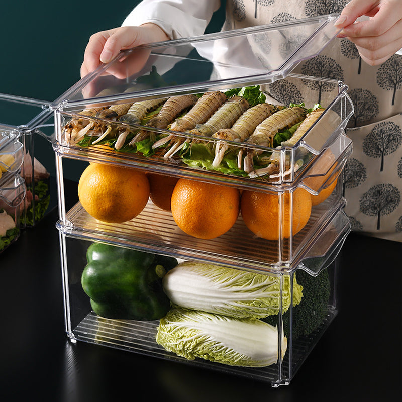 Refrigerator Organizer with Lid