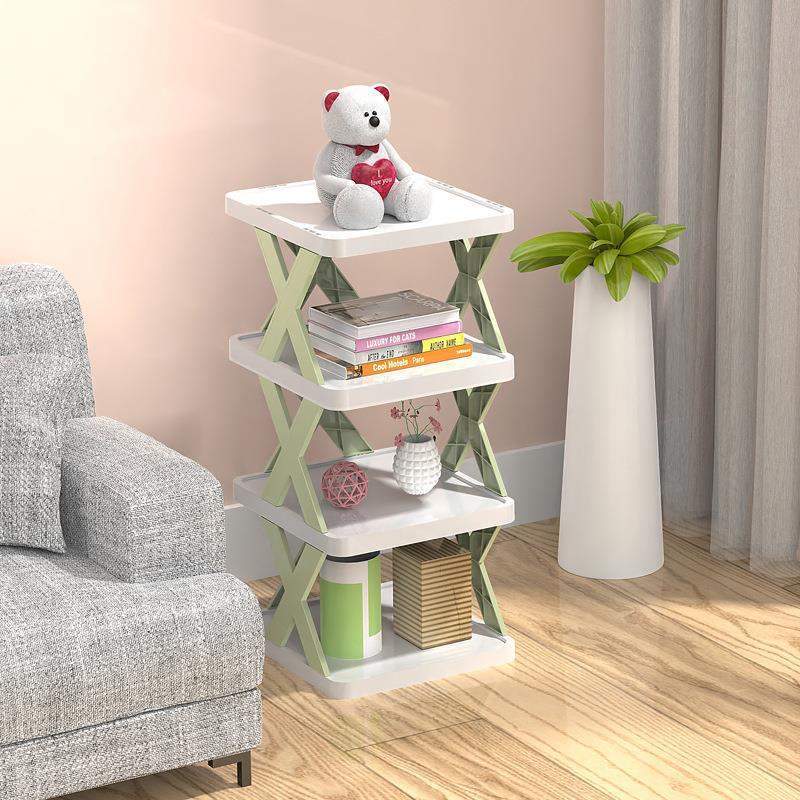 Stackable Shoe Storage Shelves in X Shape