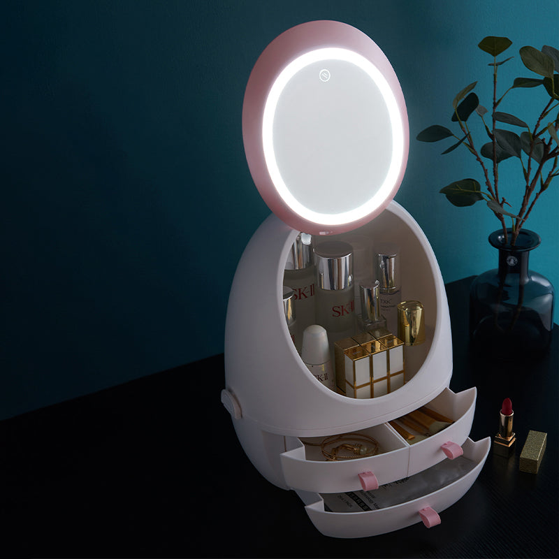 Dustproof LED Makeup Storage