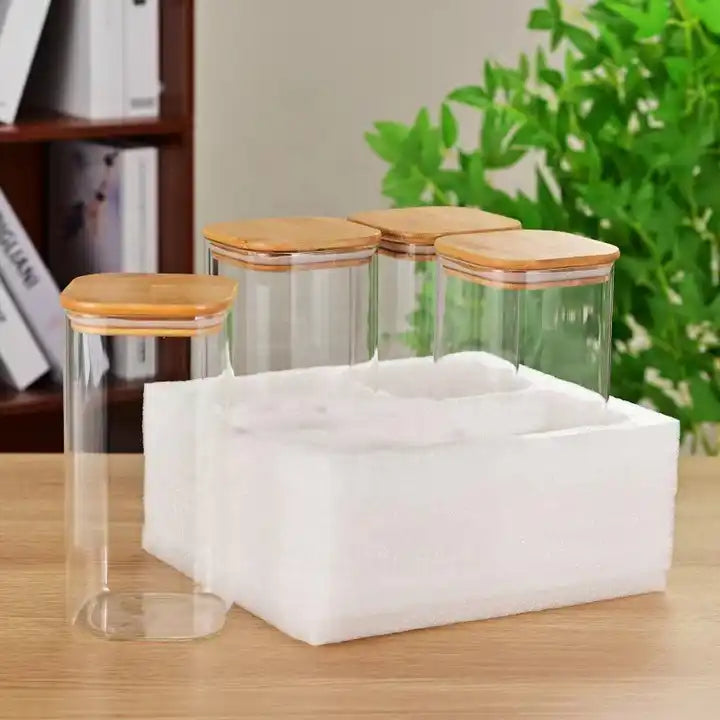 Square Glass Storage Containers