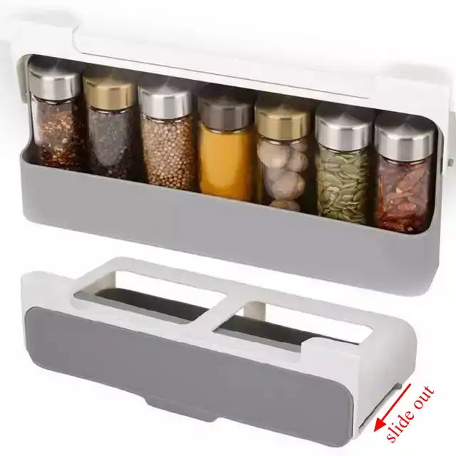 Under-Shelf Spice Rack Organizer