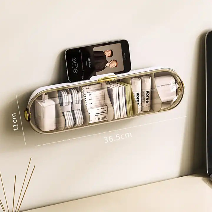 Wall-Mounted Storage for Charging Essentials