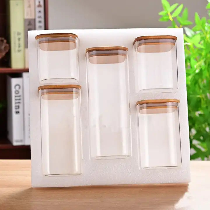 Square Glass Storage Containers