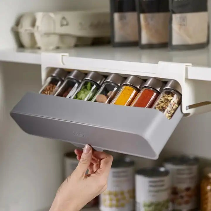 Under-Shelf Spice Rack Organizer