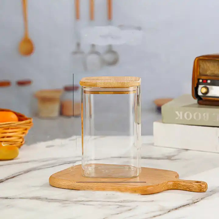 Square Glass Storage Containers